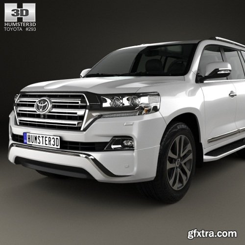 Toyota Land Cruiser VXR 2016 3d Model