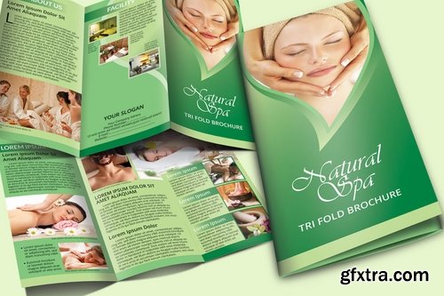 Natural Spa_Tri Fold Brochure Template Vol 3