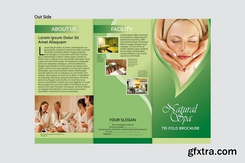 Natural Spa_Tri Fold Brochure Template Vol 3