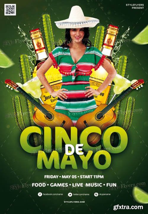 Cinco De Mayo V12 2019 PSD Flyer Template