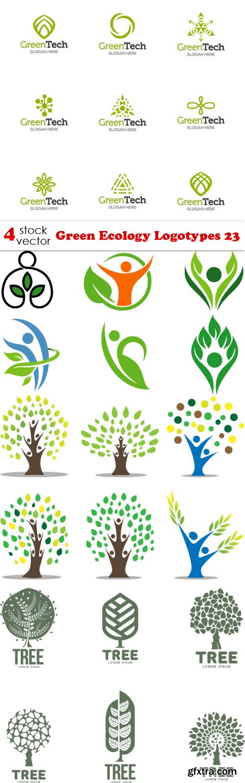 Vectors - Green Ecology Logotypes 23