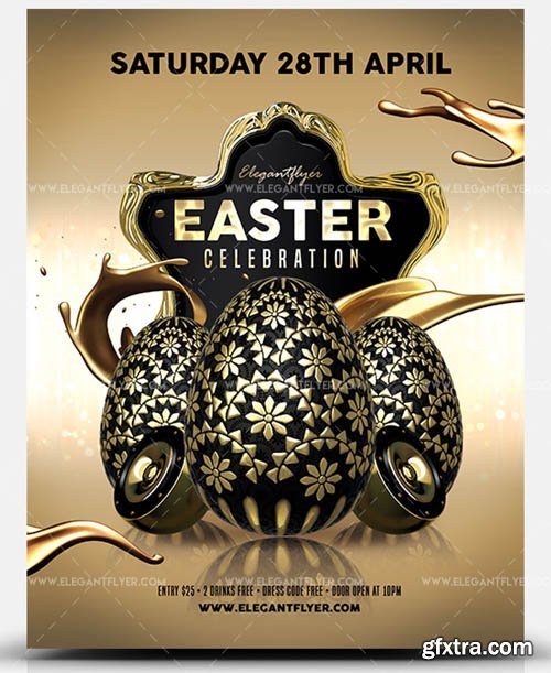 Easter Celebration V12 2019 PSD Flyer Template