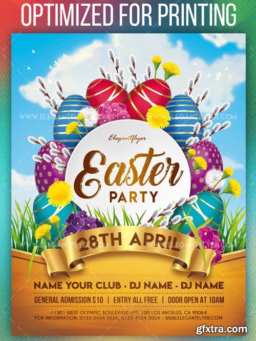 Easter Party V14 2019 Flyer PSD Template