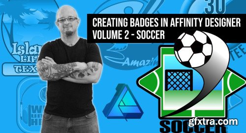 Making badges and logos in Affinity Designer volume 2 - Soccer badge