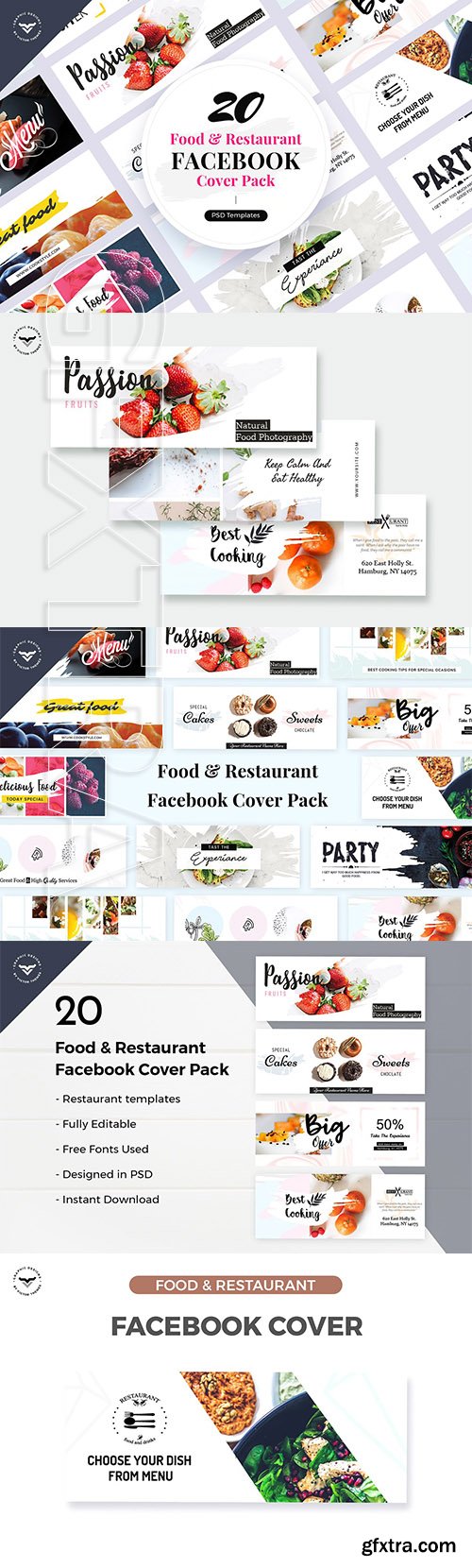 CreativeMarket - Facebook Cover Templates 3625846