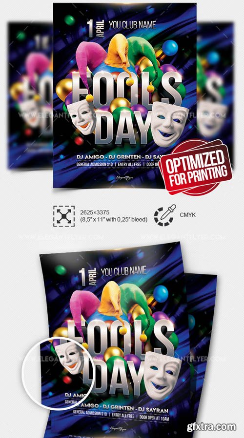 Fool’s Day V1 2019 Flyer PSD Template