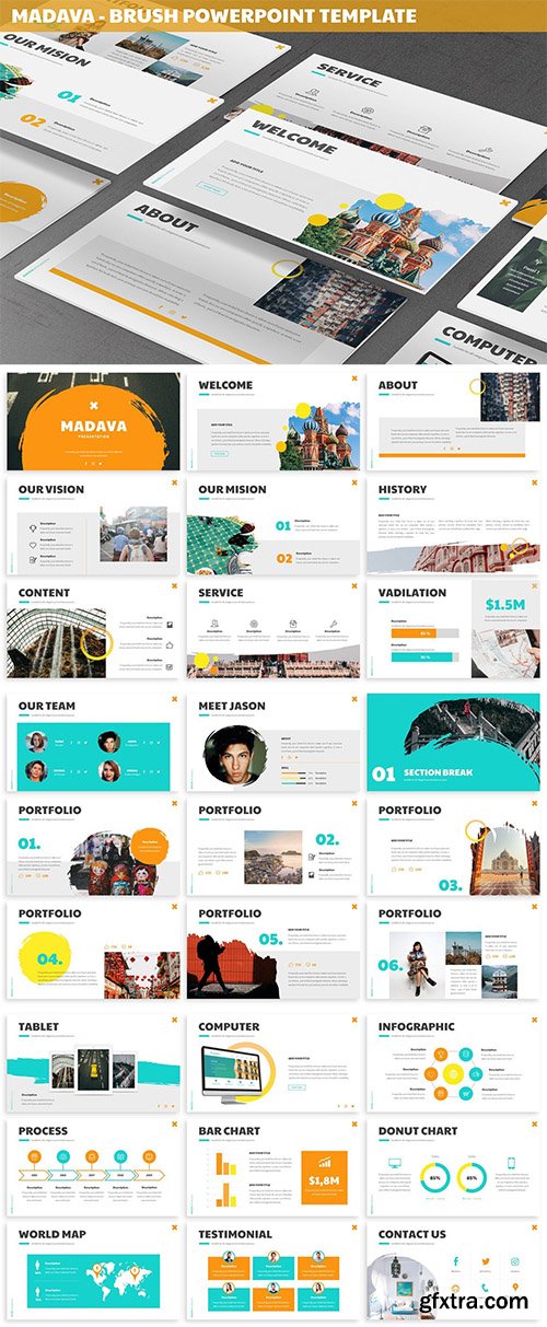 Madava - Brush Powerpoint Template