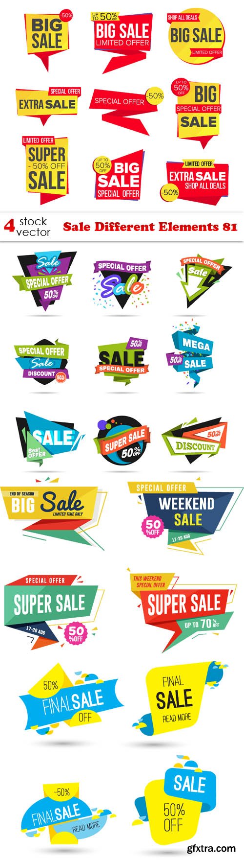 Vectors - Sale Different Elements 81