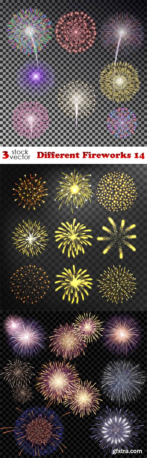 Vectors - Different Fireworks 14