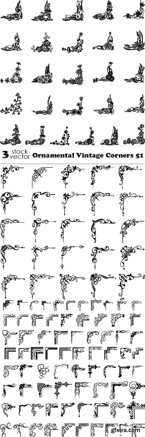 Vectors - Ornamental Vintage Corners 51