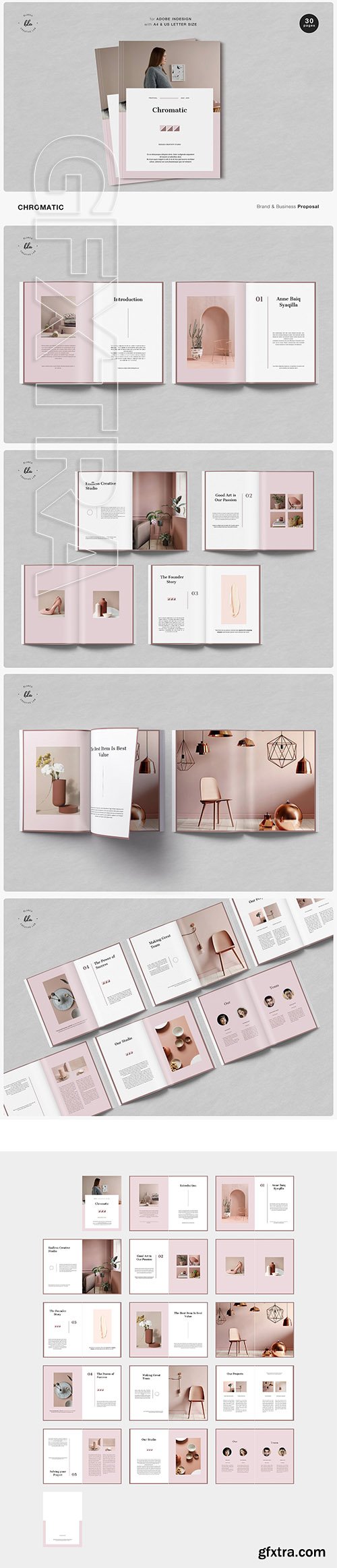 CreativeMarket - CHROMATIC Brand & Business Proposal 3692208