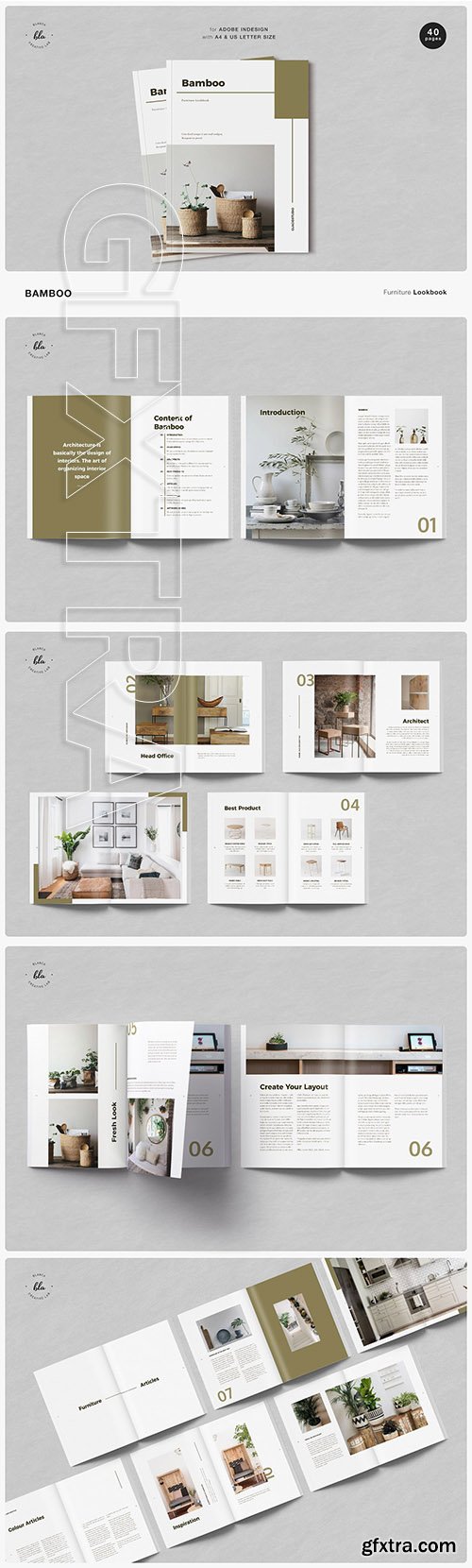 CreativeMarket - BAMBOO Furniture Lookbook 3692104