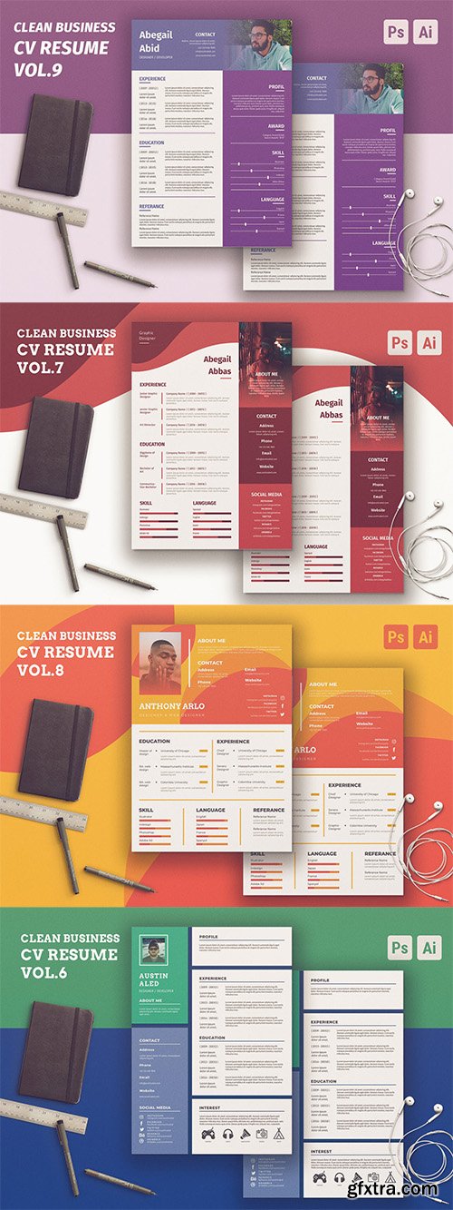 Clean Resume Vol.6-9