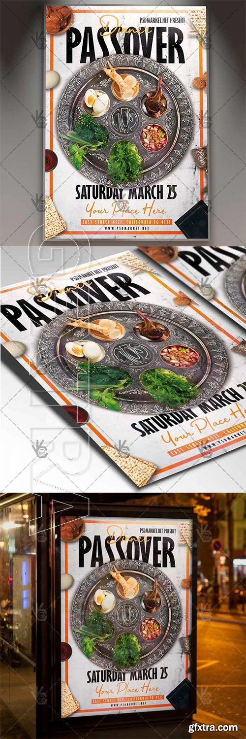 Passover Dinner Flyer – Islamic PSD Template