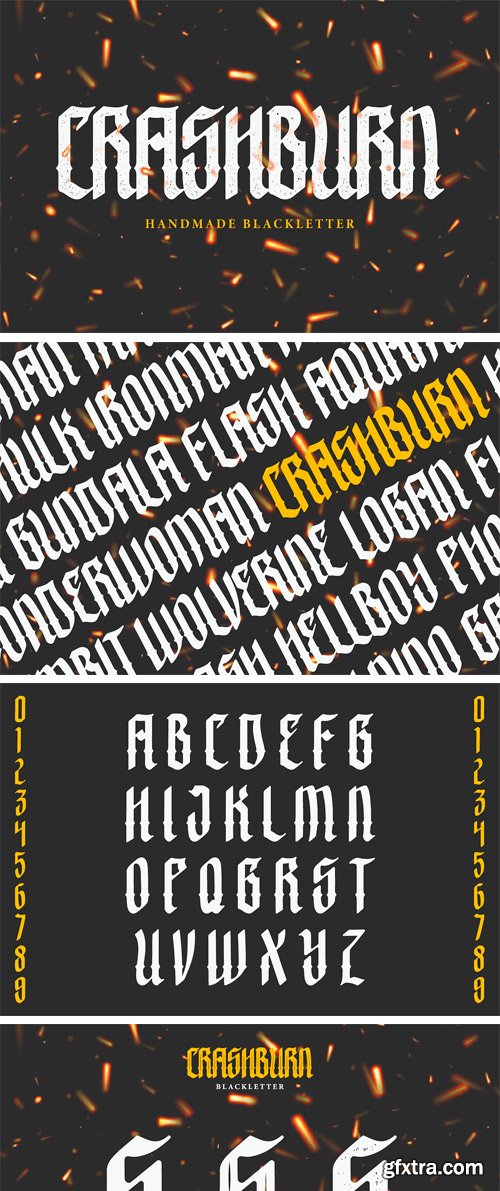 CM - Crashburn | Blackletter Font 3696444