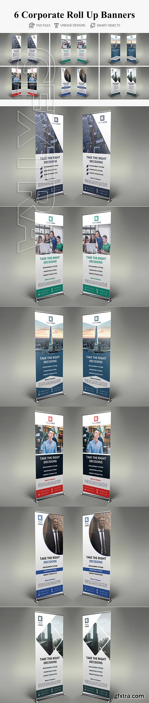 CreativeMarket - Corporate Roll Up Banners 3632264