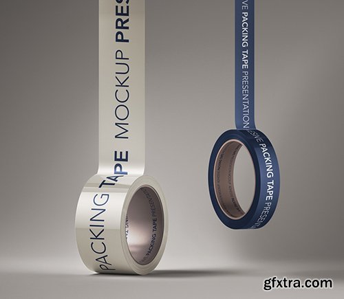 Branded Psd Packing Tape Mockup