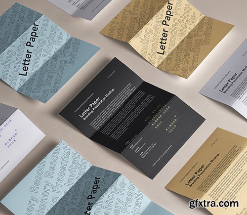 Psd Letter Paper Branding Mockup