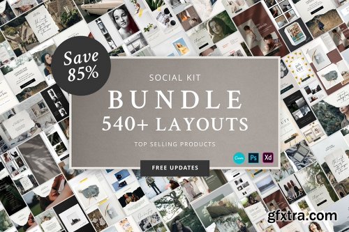 CreativeMarket Social Kit BUNDLE 3601091