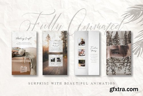 CreativeMarket ANIMATED Rustic Paper Instagram Pack 3357224