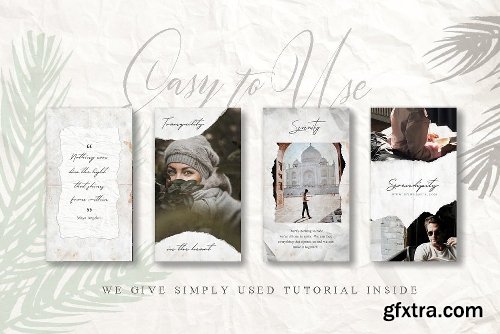 CreativeMarket ANIMATED Rustic Paper Instagram Pack 3357224