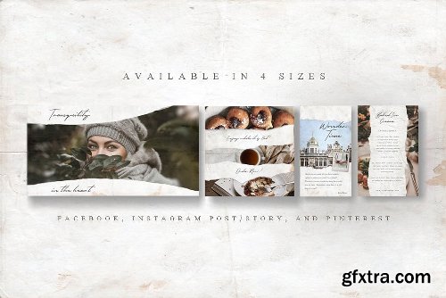 CreativeMarket ANIMATED Rustic Paper Instagram Pack 3357224