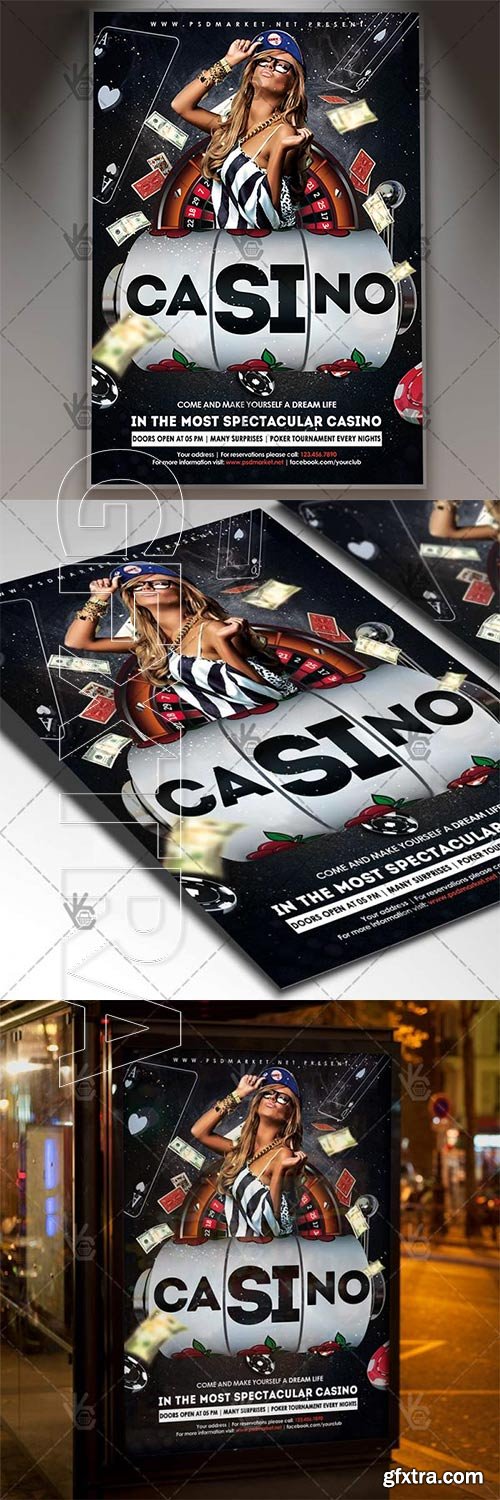 Casino Party – Club Flyer PSD Template
