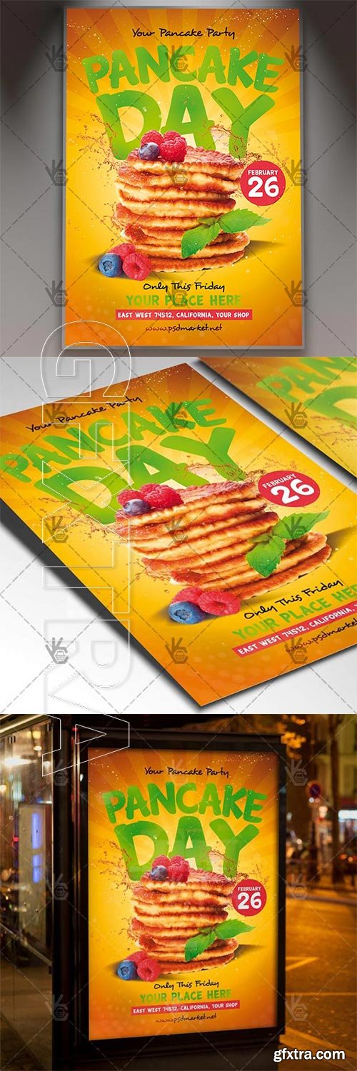 Pancake Day – Food Flyer PSD Template