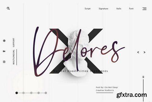 Delores Signature Font Family