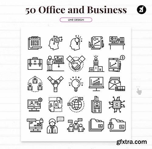 50 Office and Business elements