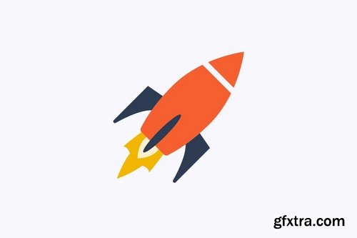 12 Rocket Space Icons