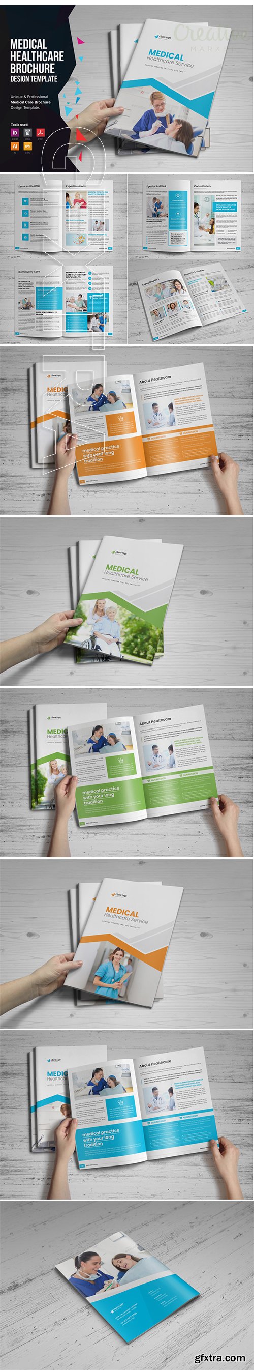 CreativeMarket - Medical HealthCare Brochure v6 3696742