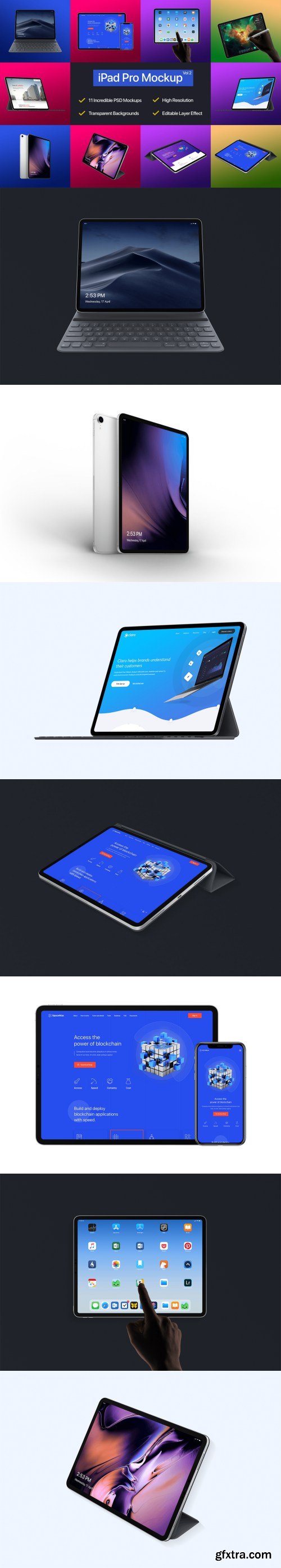 iPad Pro 2018 Mockup Vol-02