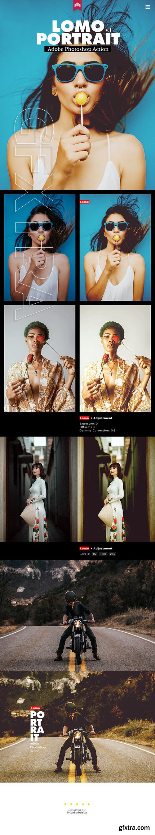 GraphicRiver - Lomo Portrait Action 23267456