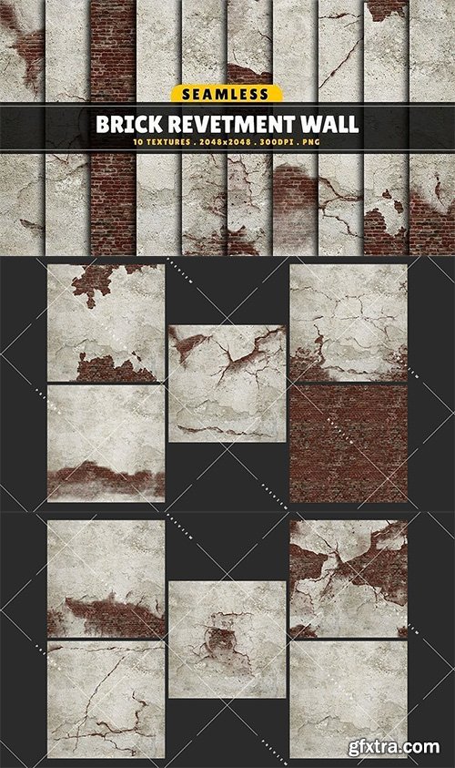 Cgtrader - Texture Pack Seamless Brick Revetment Wall Vol 01 Texture