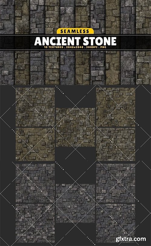 Cgtrader - Texture Pack Seamless Ancient Stone Vol 01 Texture