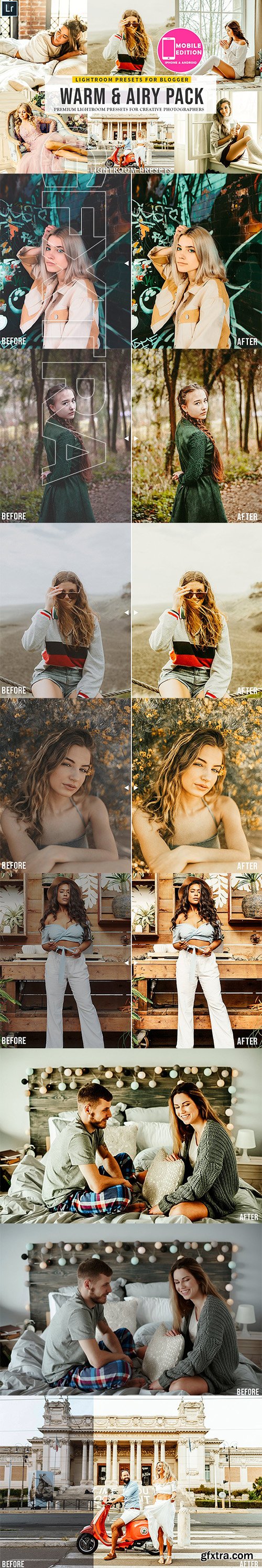 CreativeMarket - Warm & Airy Lightroom Presets 3704356