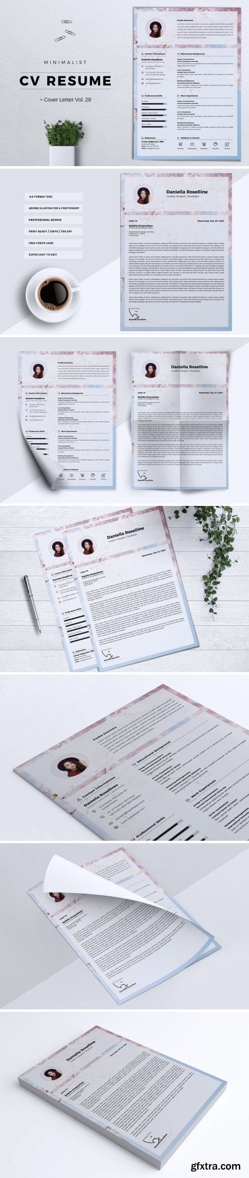 Minimalist CV Resume Vol. 28