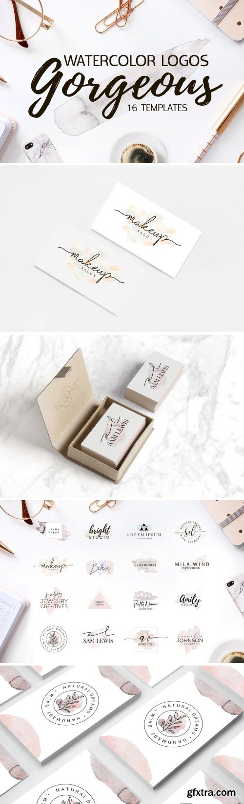 Gorgeous Watercolor Logo Templates