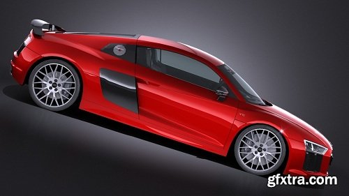 Audi R8 V10 Plus 2016 3d Model