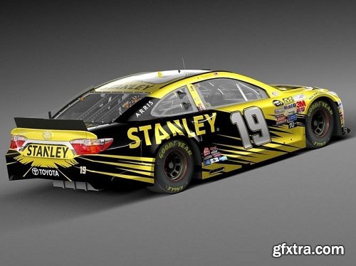 Nascar Toyota Camry Stanley 2015 LowPoly 3D Model