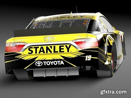 Nascar Toyota Camry Stanley 2015 LowPoly 3D Model