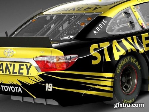 Nascar Toyota Camry Stanley 2015 LowPoly 3D Model