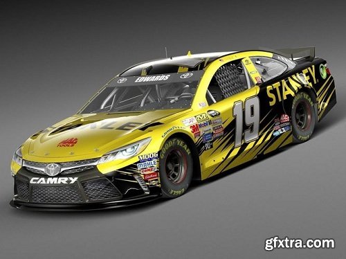 Nascar Toyota Camry Stanley 2015 LowPoly 3D Model