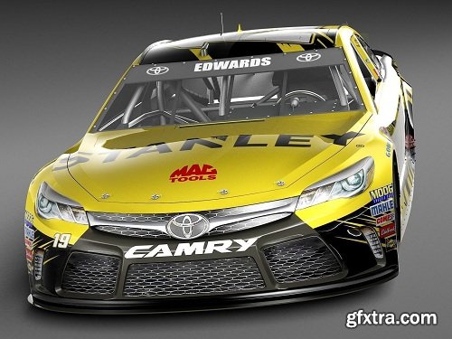 Nascar Toyota Camry Stanley 2015 LowPoly 3D Model