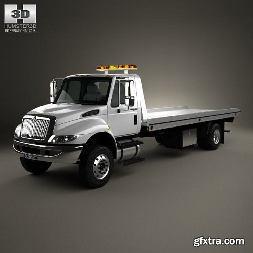 International DuraStar Tow Truck 2002 3d Model