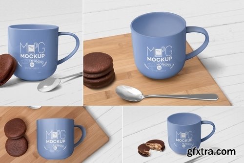 4 Ceramic Mug Mockups