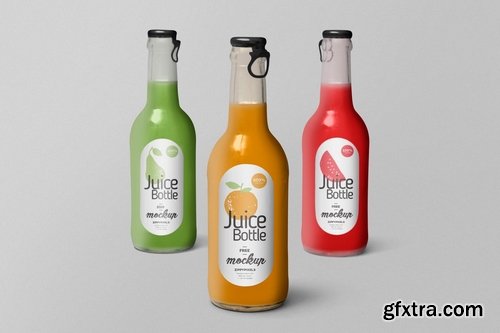 Juice Bottle Mockups