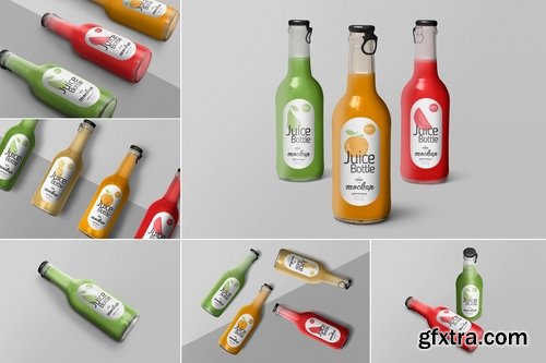 Juice Bottle Mockups