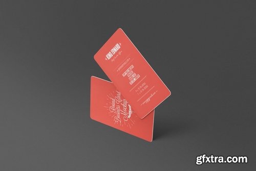 Stylish Round Business Card Mockups